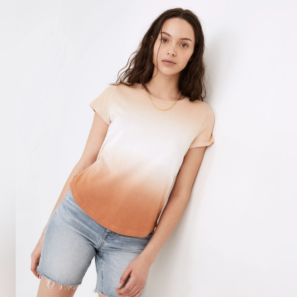 Madewell Dip-Dye Ombre Tee